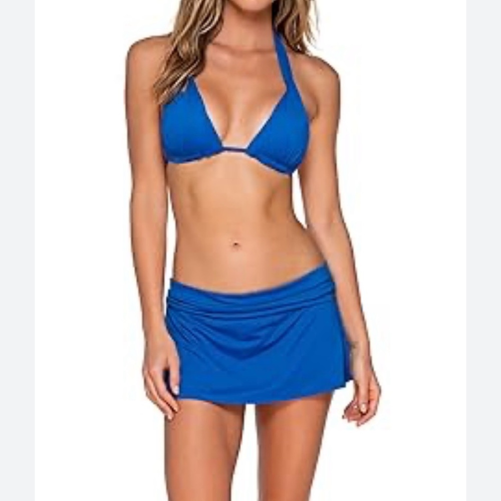 Eleanor Blue Halter skirt  swimming size 12